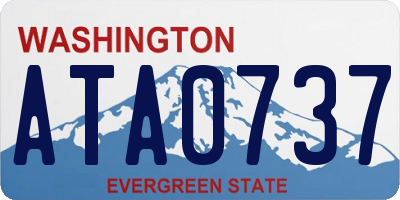 WA license plate ATA0737