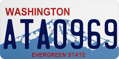 WA license plate ATA0969