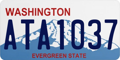 WA license plate ATA1037
