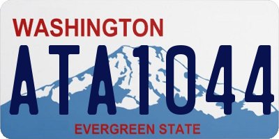 WA license plate ATA1044