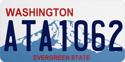 WA license plate ATA1062