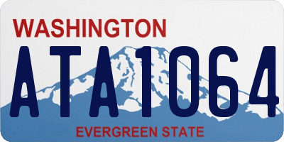 WA license plate ATA1064