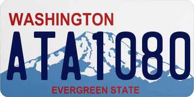 WA license plate ATA1080