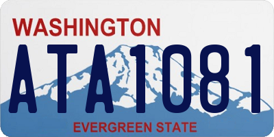 WA license plate ATA1081