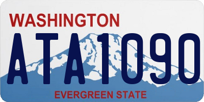 WA license plate ATA1090