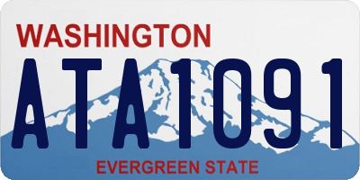 WA license plate ATA1091
