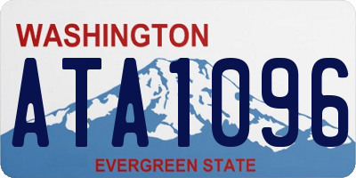 WA license plate ATA1096