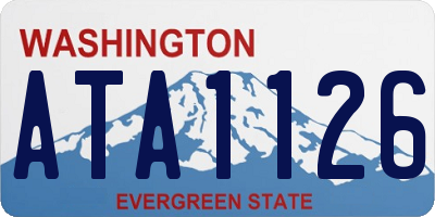 WA license plate ATA1126