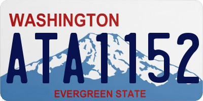 WA license plate ATA1152
