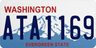 WA license plate ATA1169