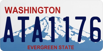 WA license plate ATA1176