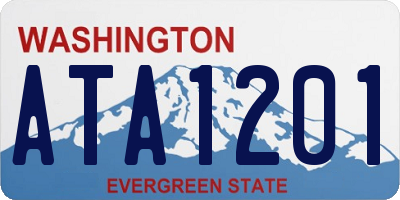 WA license plate ATA1201