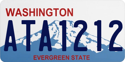 WA license plate ATA1212