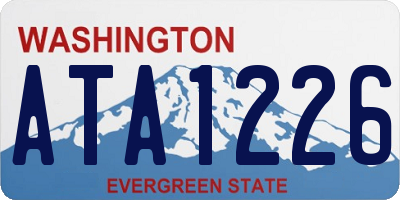 WA license plate ATA1226