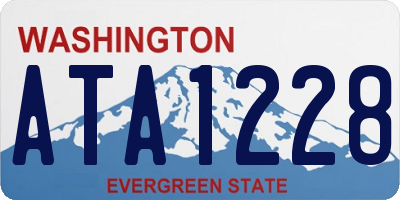 WA license plate ATA1228