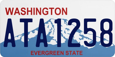 WA license plate ATA1258