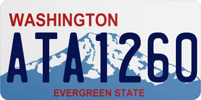 WA license plate ATA1260