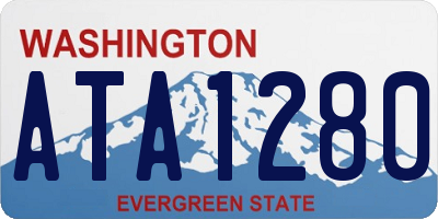 WA license plate ATA1280