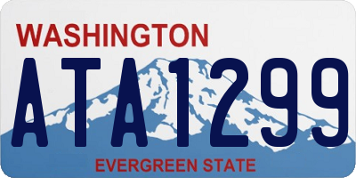 WA license plate ATA1299