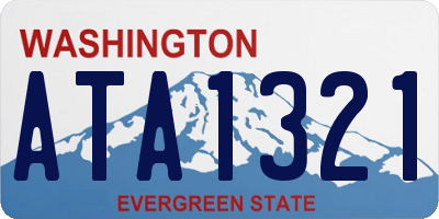 WA license plate ATA1321