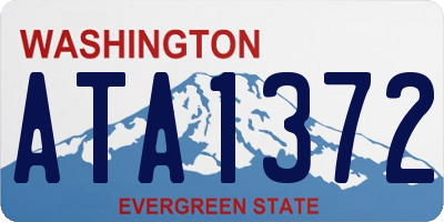 WA license plate ATA1372