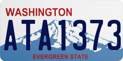 WA license plate ATA1373