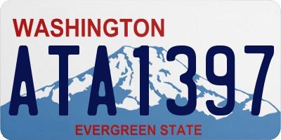 WA license plate ATA1397