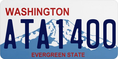 WA license plate ATA1400
