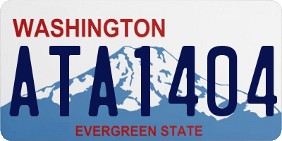WA license plate ATA1404