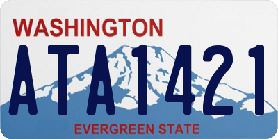 WA license plate ATA1421