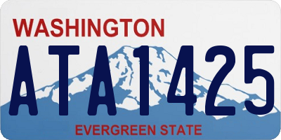 WA license plate ATA1425