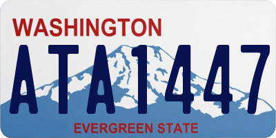 WA license plate ATA1447