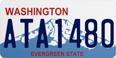 WA license plate ATA1480