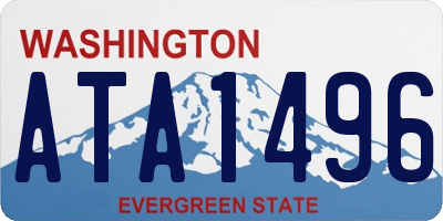 WA license plate ATA1496