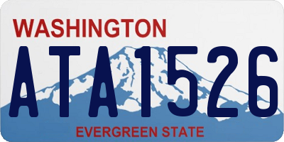 WA license plate ATA1526