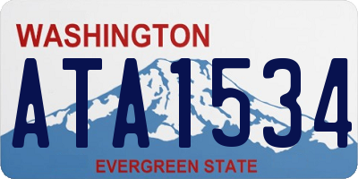 WA license plate ATA1534