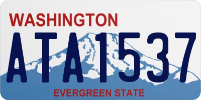 WA license plate ATA1537