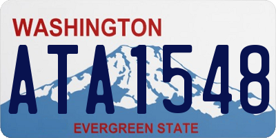 WA license plate ATA1548