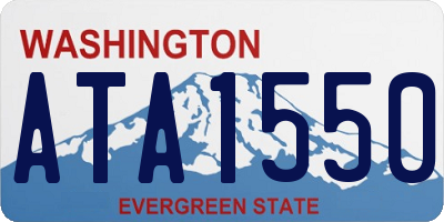 WA license plate ATA1550