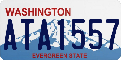 WA license plate ATA1557