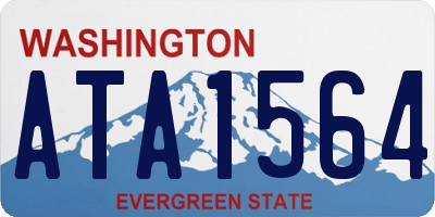WA license plate ATA1564