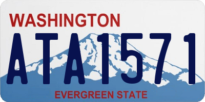 WA license plate ATA1571