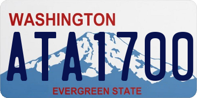 WA license plate ATA1700