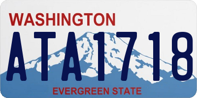 WA license plate ATA1718