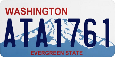 WA license plate ATA1761