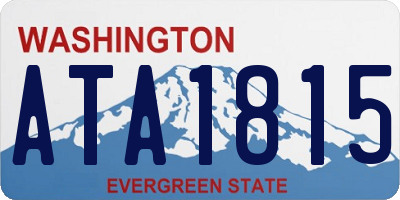 WA license plate ATA1815