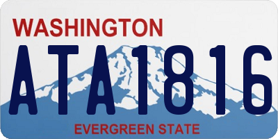 WA license plate ATA1816