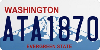 WA license plate ATA1870