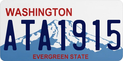 WA license plate ATA1915