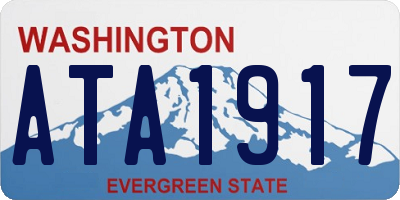 WA license plate ATA1917